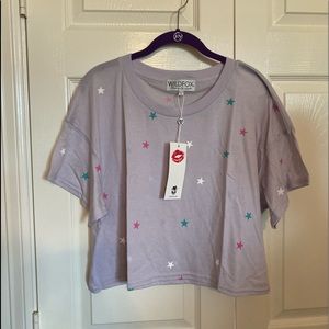 Wildfox Cropped Star Tee NWT